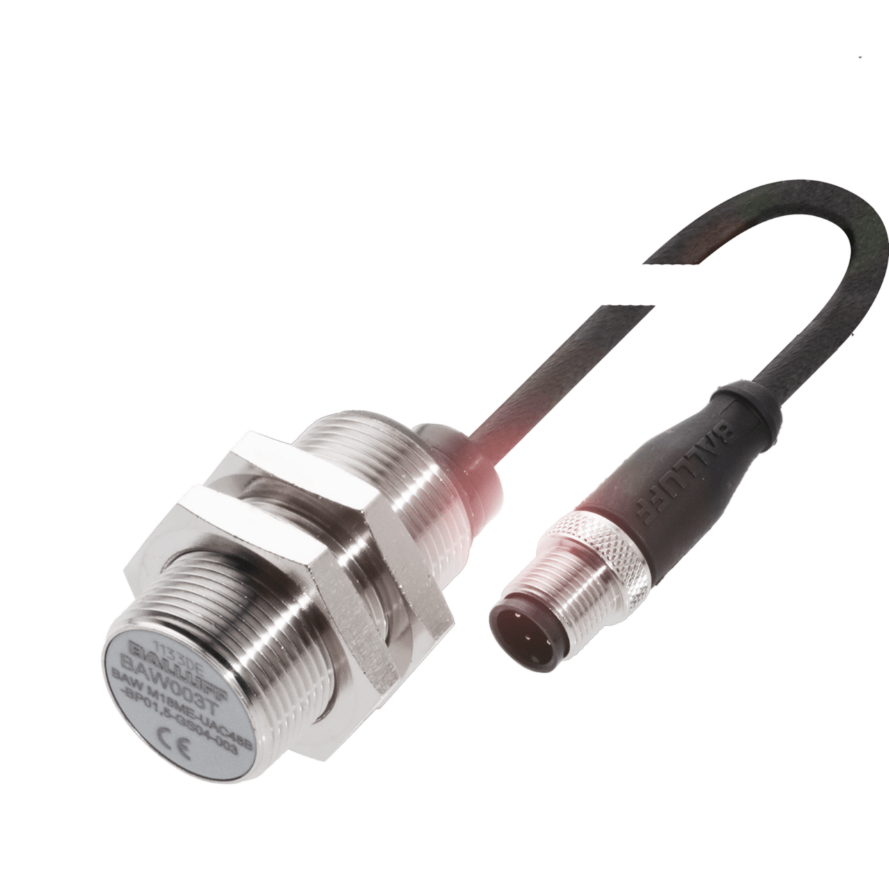 Индуктивный датчик BAW M18ME-UAC50B-BP01,5-GS04-003